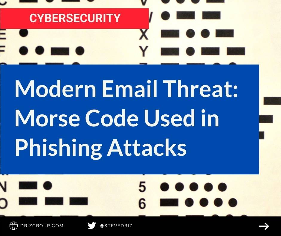 Morse Code Used in Phishing Attacks